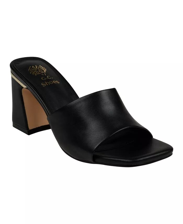 GC Shoes Women's Soho Square Toe Block Heel Dress Sandals - Macy's | Macy's