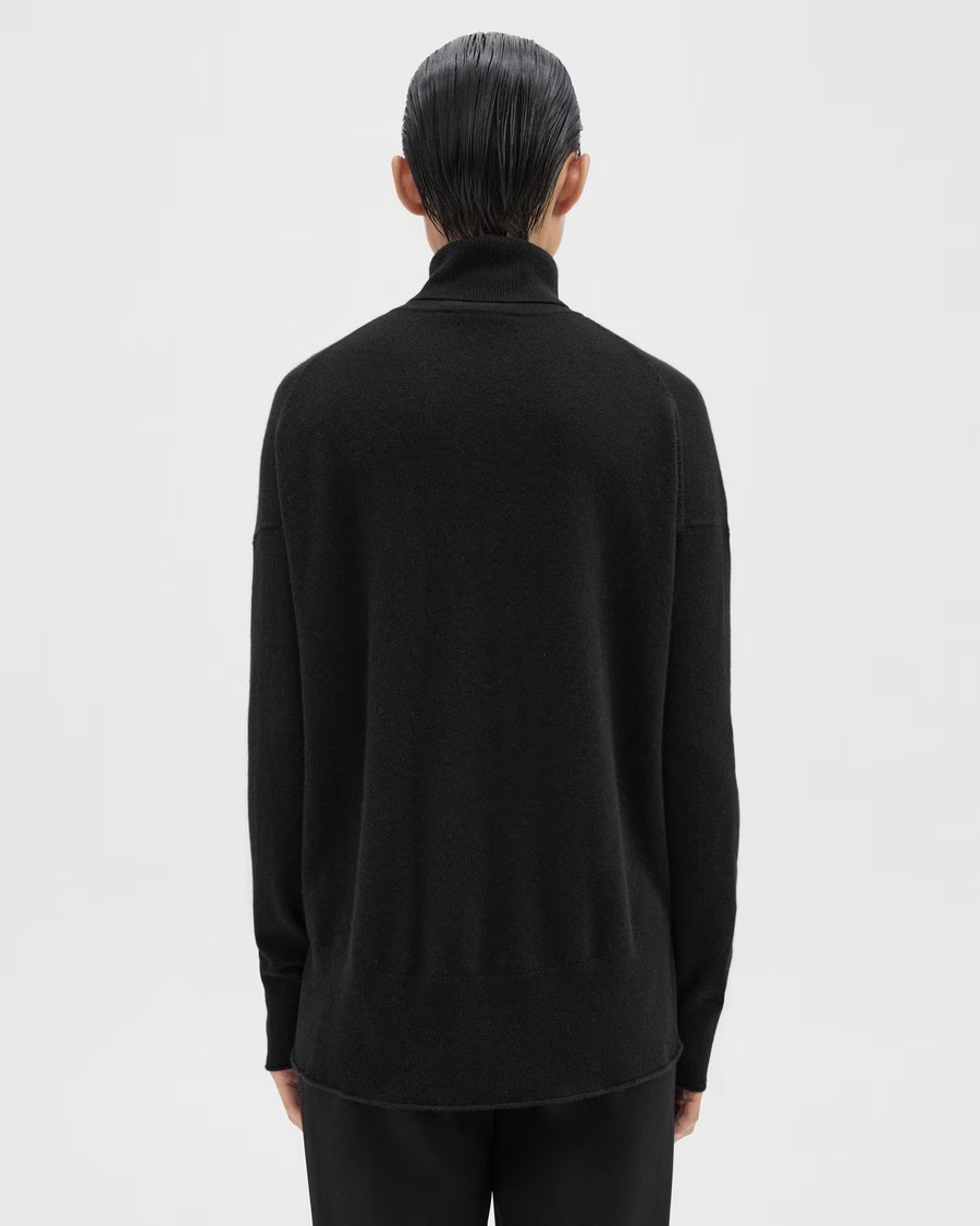 Black Cashmere Karenia Turtleneck Sweater | Theory | Theory UK