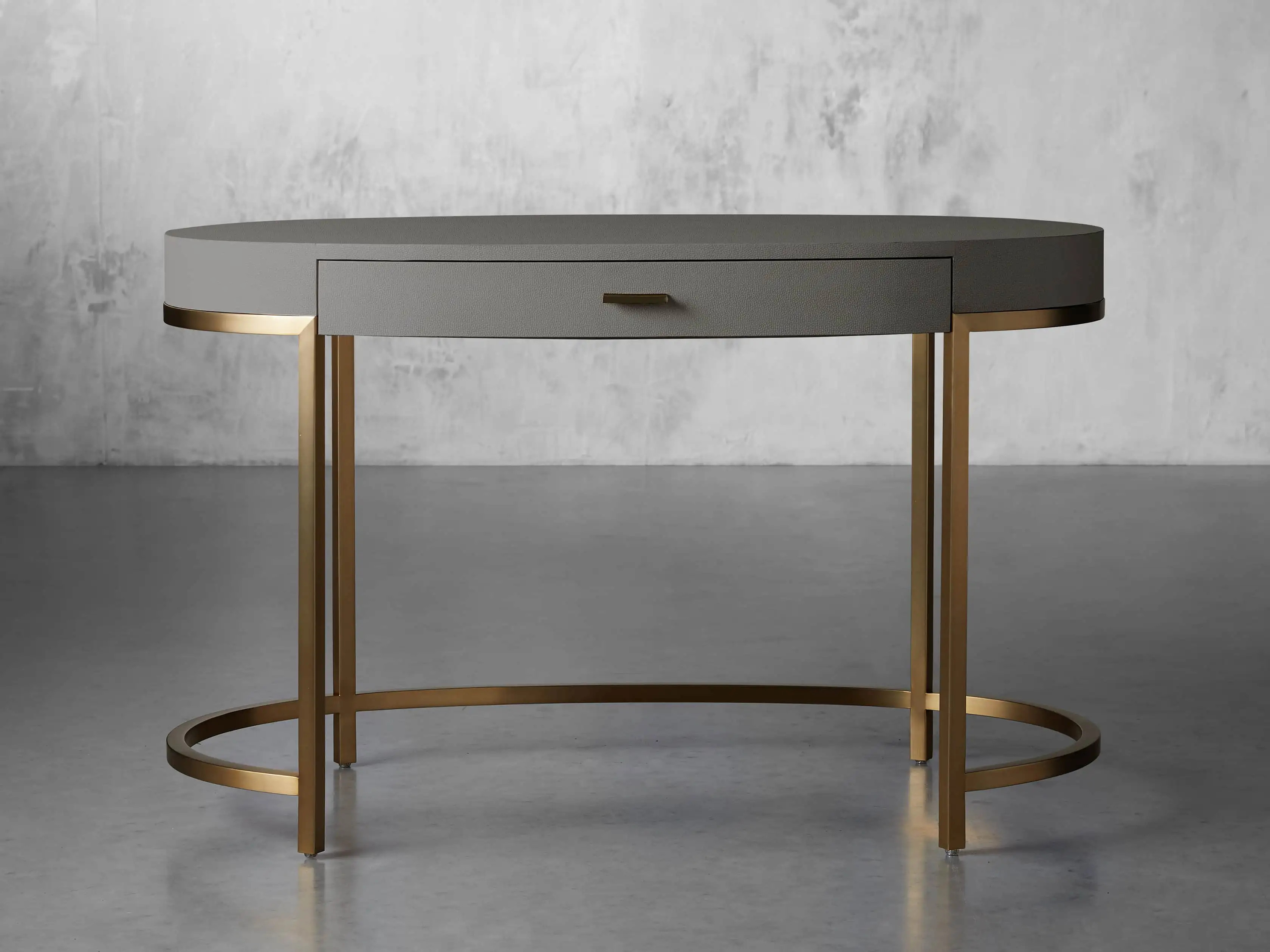 Malone Oval Writing Desk | Arhaus