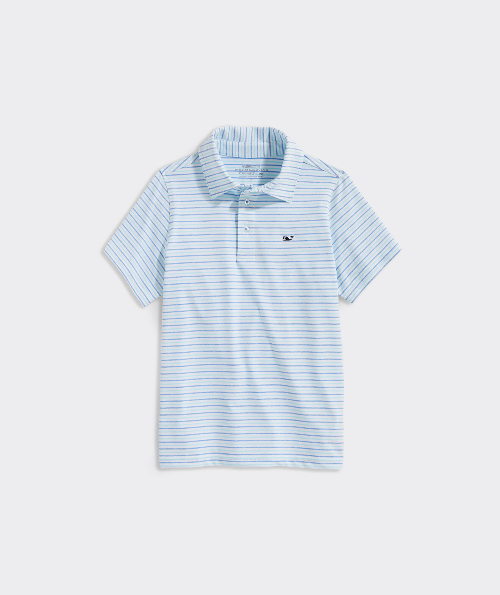Boys' Tri-Color Bradley Stripe Sankaty Polo | vineyard vines