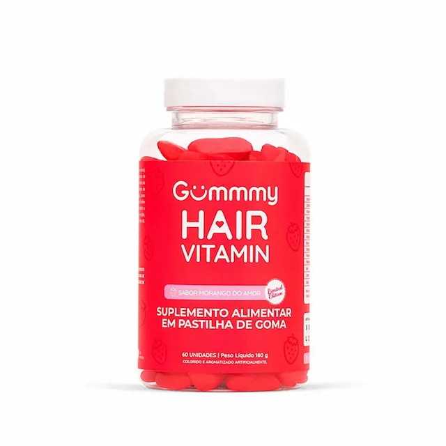 Suplemento Alimentar Gummy Hair Vitamin Morango do Amor 60 Gomas | Drogasil BR
