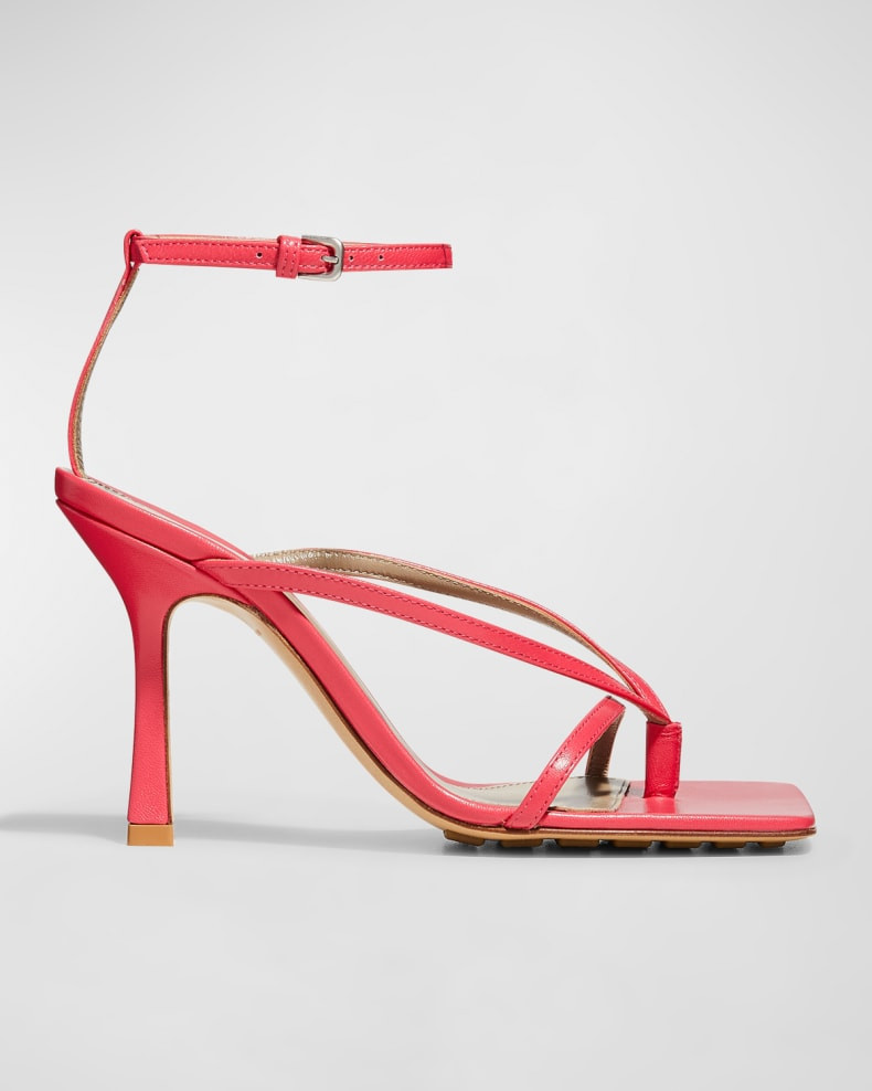 Bottega Veneta Multi Strap Stretch High-Heel Sandals | Neiman Marcus