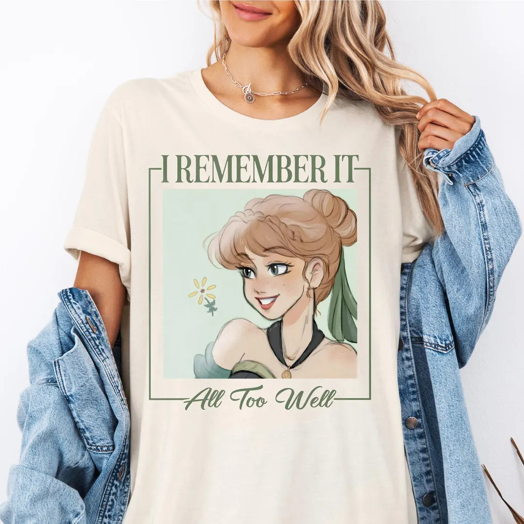 Princess Anna I Remember It All Too Well T-shirt, Frozen Anna Shirt, Princess Shirt, Disney Princ... | Etsy (US)
