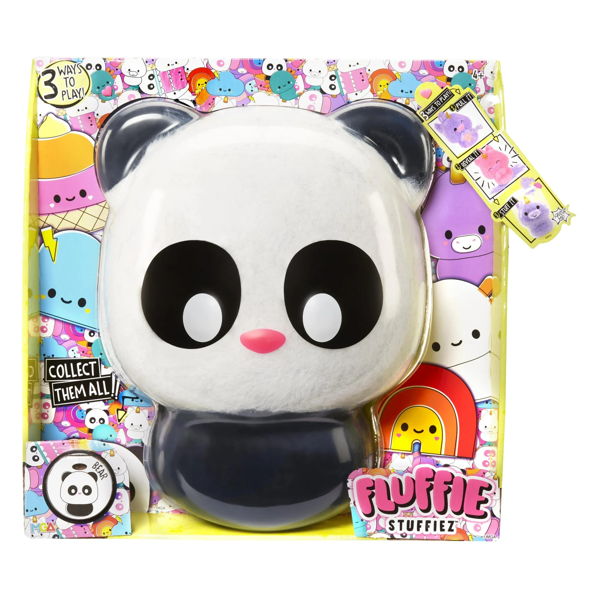 Fluffie Stuffiez Panda Large Collectible Feature Plush 11" - Surprise Reveal Unboxing with Huggab... | Walmart (US)