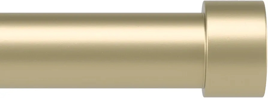 Umbra Cappa Curtain Rod, Includes 2 Matching Finials, Brackets & Hardware, 66 to 120-Inches, Gold | Amazon (US)