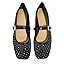 Milumia Women's Leopard Print Mesh Ballet Flats Trendy Square Closed Toe Maryjane Flat Shoes | Amazon (US)
