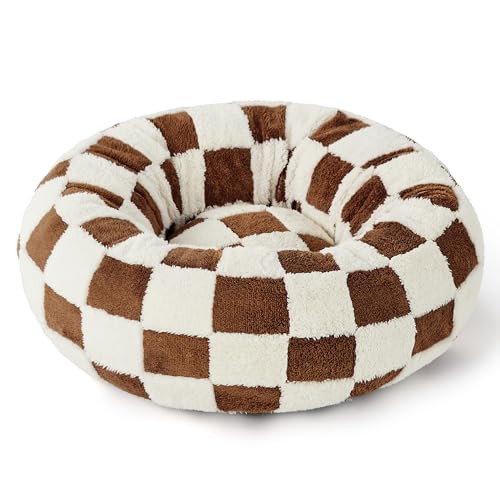 Lesure Cat Beds for Indoor Cats - Round Cat Bed Donut Small Dog Bed Calming Pet Beds, Cute Modern... | Amazon (US)