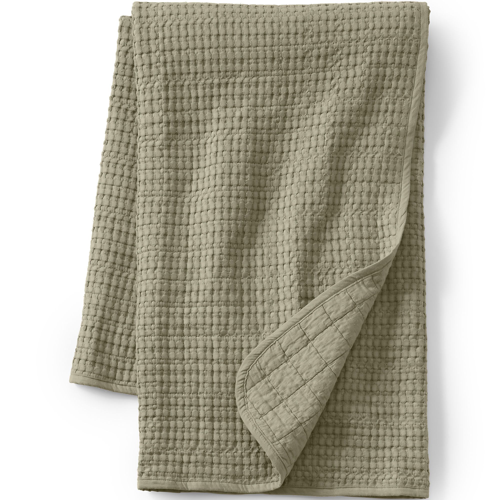 Waffle Weave Throw Blanket | Lands' End (US)