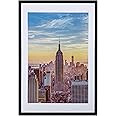 Frame Amo 24x36 Black Picture Frame with 19.5x29.5 White Mat Opening for 20x30 Image, 1 Inch Bord... | Amazon (US)