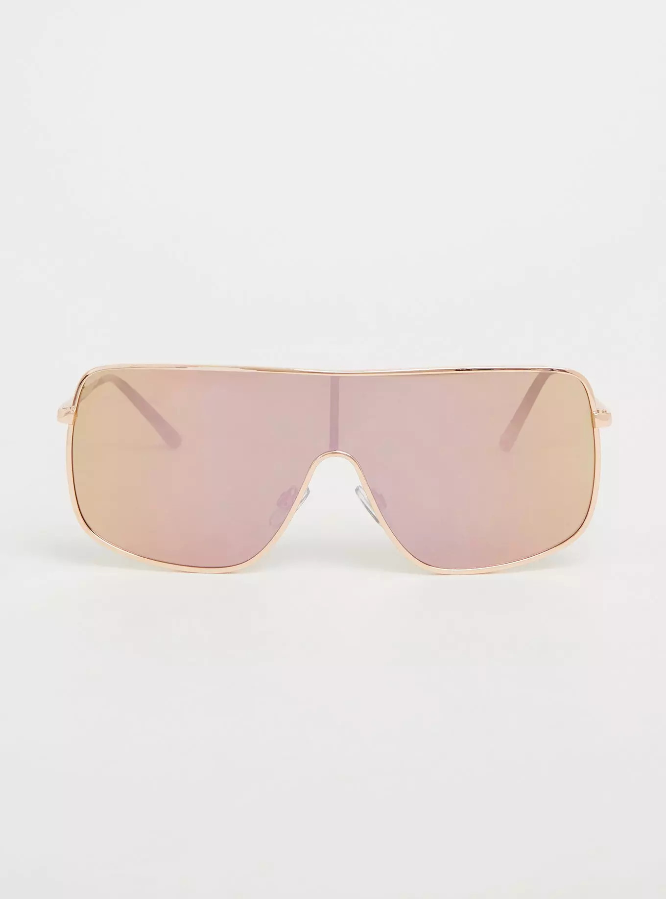 Rose Gold Super Shield Sunglasses | Torrid (US & Canada)