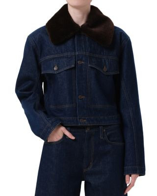 Walker Faux Fur Collar Denim Jacket | Bloomingdale's (US)