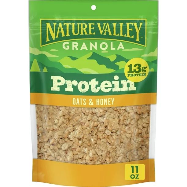Nature Valley Protein Granola, Oats and Honey, Resealable Bag, 11 oz | Walmart (US)