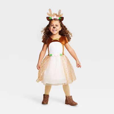 Toddler Fawn Halloween Costume Dress with Headpiece - Hyde & EEK! Boutique™ | Target