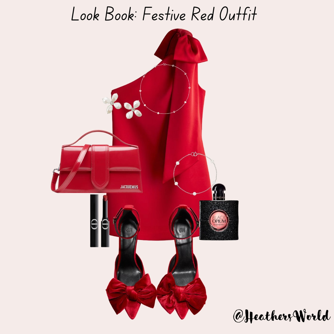 Look Book: Festive Red Outfit  

 #LTKuk #LTKwinter #LTKfestive