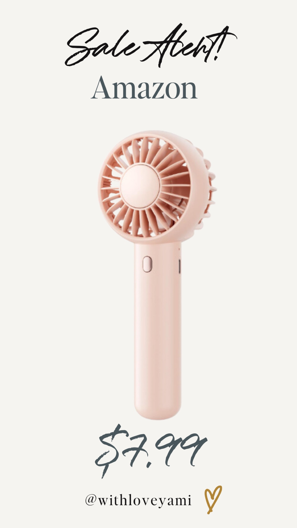 SALE ALERT! Portable fan for affordable price 

#LTKTravel #LTKActive #LTKSaleAlert
