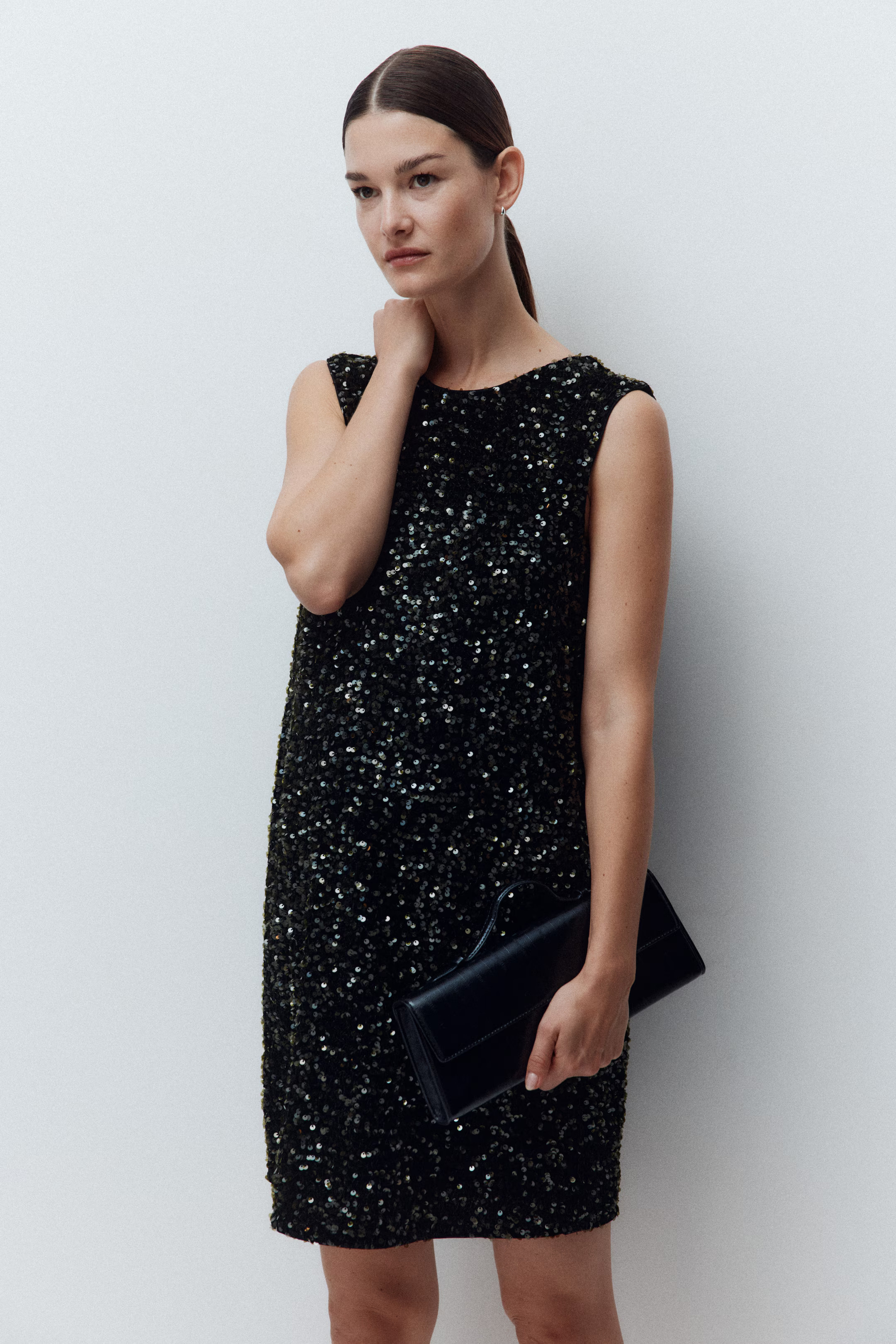 MAMA Bow-Detail Sequined Dress | H&M (US + CA)