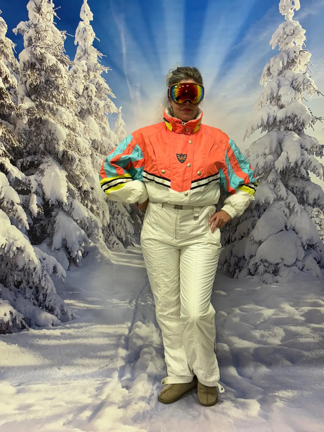 Fantastic vintage ski suit from Asics!In very good condition, small stain on back and bottom of l... | Etsy (US)