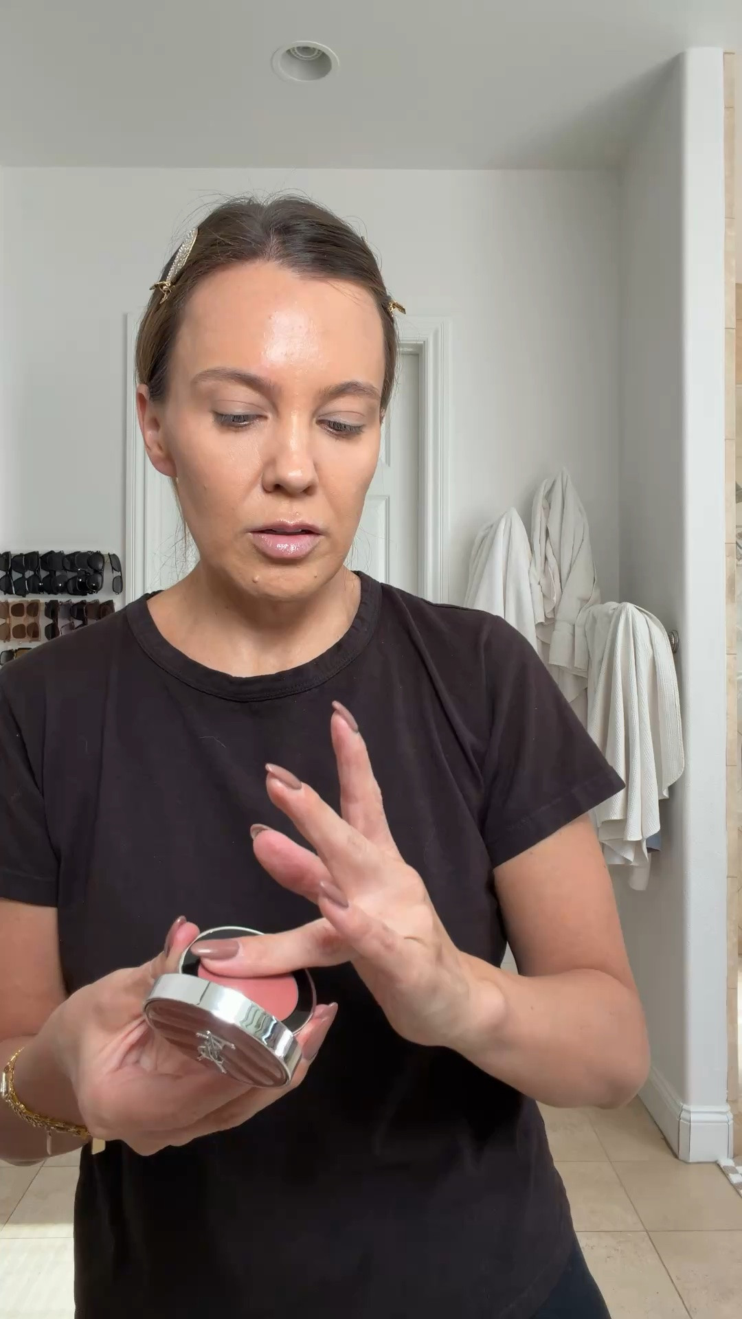 I always love trying new makeup products and all of these are so good! 

Dior Velvet Veil Primer

Westman Atelier Foundation - shades T1 and M4

One size color corrector stain sticks - shades baby pink and ultra pink 

YSL blushes - shades 23 and 44
 Marc Jacobs concealer - shade 210O 

Nars blush - shade love deep

Dolce&Gabbana blush - shade blissful mauve

One size setting spray - powder melt 

Rare beauty eyebrow gel - shade cool brown 

Hung Vanngo eye palette - shade timeless taupe 

Chanel eyeshadow liner - shade 04

KJH Mascara - shade black 

KJH lip crayon - shade enigma 

Gucci lipstick - shade elsa hazel 

M.ph lip gloss - shade pretty please

One size setting spray - Cocoa glow

Beauty, makeup, makeup routine, beauty must haves, mature makeup, makeup finds, new makeup

#LTKBeauty
