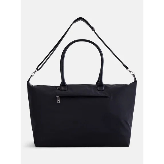 No Boundaries Weekender Tote Bag, Women's, Black | Walmart (US)