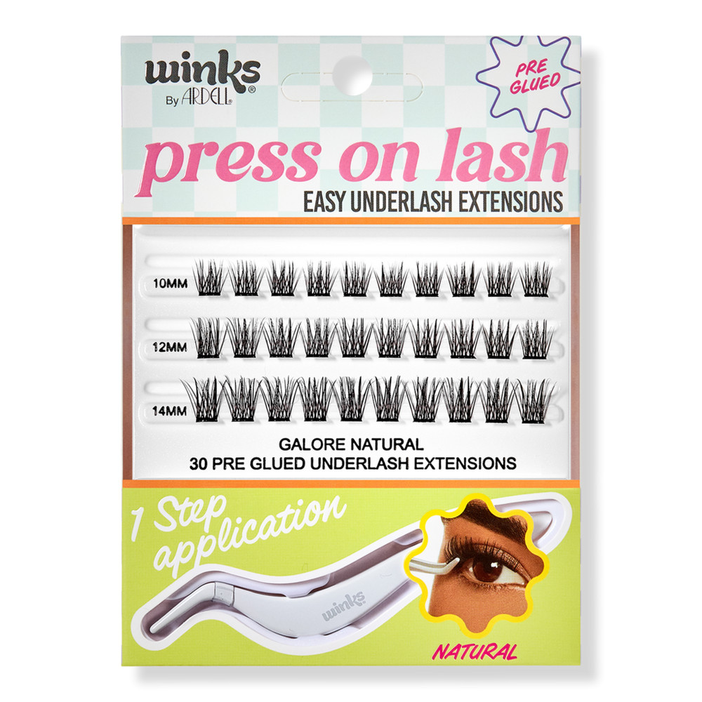 Ardell Winks Press On Pre-Glued Underlash Extensions - Galore Natural | Ulta