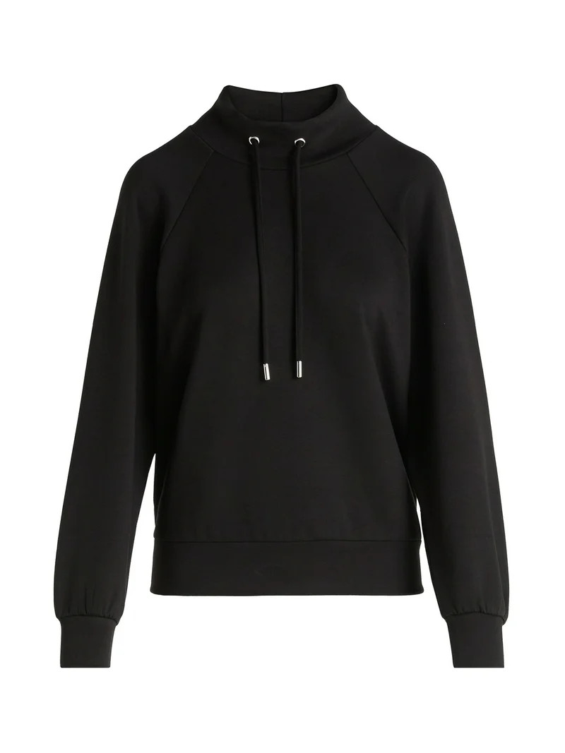 Scoop Women's and Women's Plus New Scubaknit Funnel Neck Sweatshirt, Sizes XS-4X | Walmart (US)