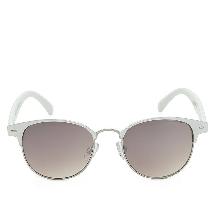 Kelly & Katie Clean Slate Sunglasses | Women's | White/Silver Metallic | Size One Size | Sunglasses | DSW