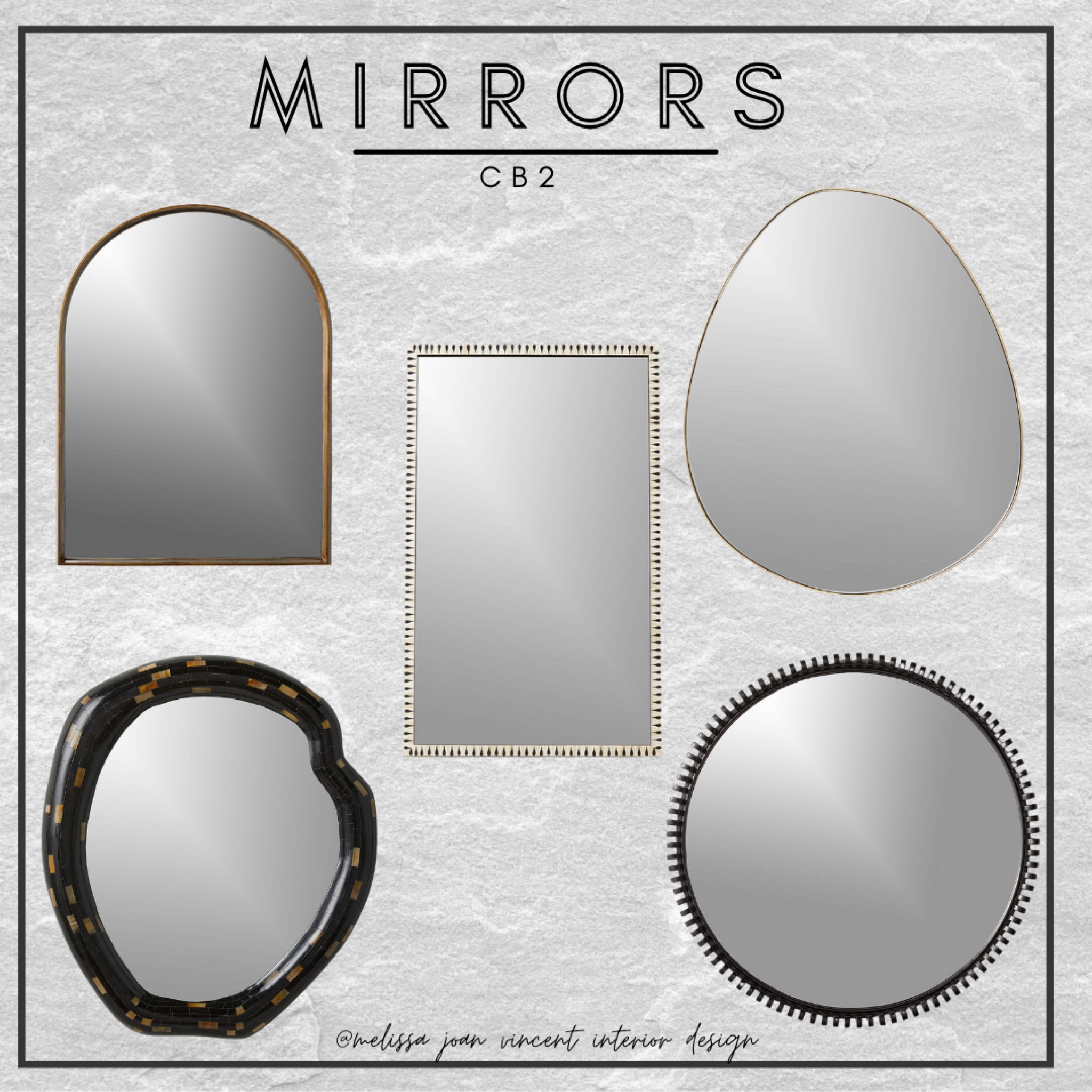 ✨ CB2 Mirrors on Sale! ✨

Looking for the perfect mirror to elevate your space? CB2 has a stunning collection of modern, stylish mirrors on sale right now! Whether you're updating an entryway, powder room, or any cozy corner, these mirrors bring the perfect blend of form and function.

From sleek arches to bold geometrics, there’s a shape and style for every aesthetic. Don't miss out—shop my favorites before they’re gone!

➡️ Tap to shop now! #LTKhome #CB2 #MirrorMagic #mirrors #decor

#LTKStyleTip #LTKSaleAlert #LTKHome