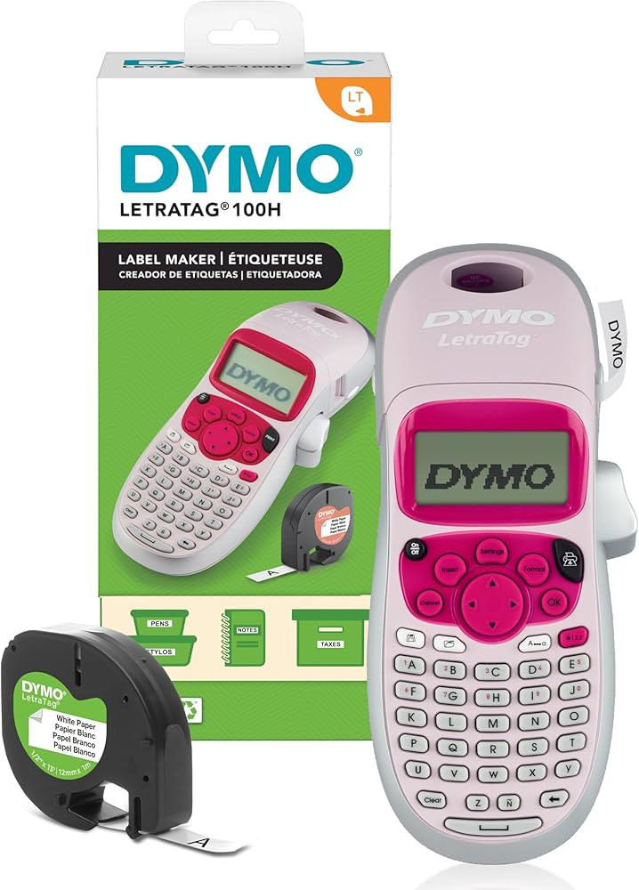 DYMO LetraTag LT-100H Handheld Label Maker | ABC Keyboard Label Printer with Easy-to-Use13 Charac... | Amazon (UK)