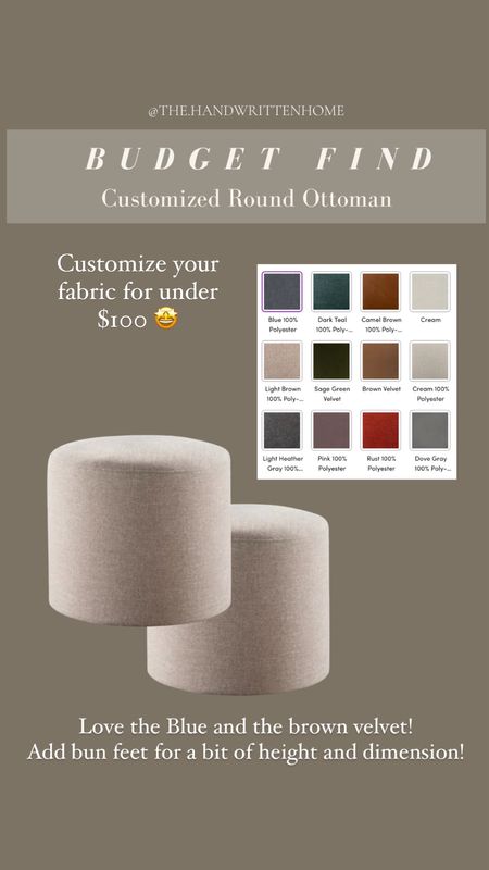 Linen foot ottoman under $100

Several fabric options for any home!

#LTKHome #LTKSaleAlert #LTKFindsUnder100