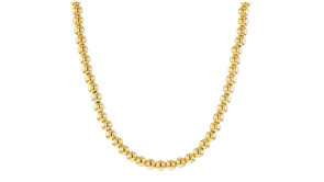 Italian 5mm 18kt Gold Vermeil Bead Necklace | Ross-Simons