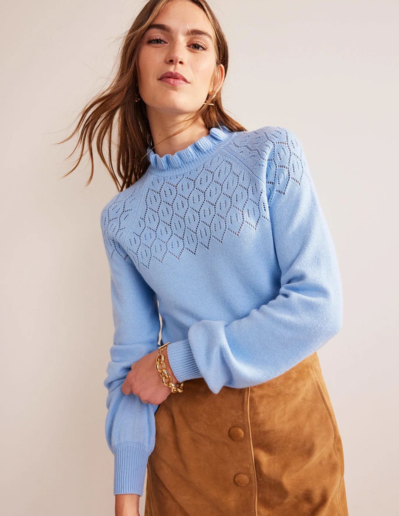 Pointelle-Detailed Sweater | Boden (US)