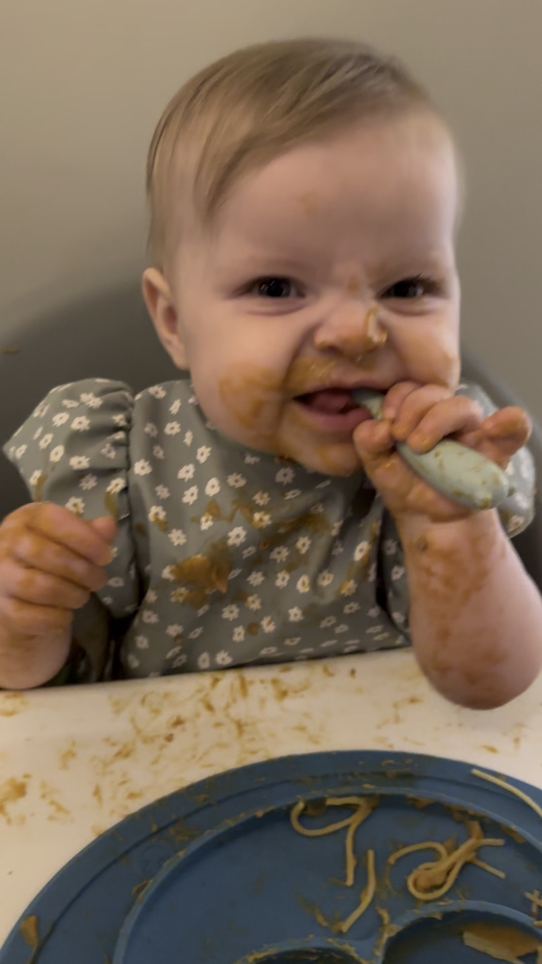 I hope I never forget these nose scrunches and dinner time messes. 

#LTKBaby #LTKKids