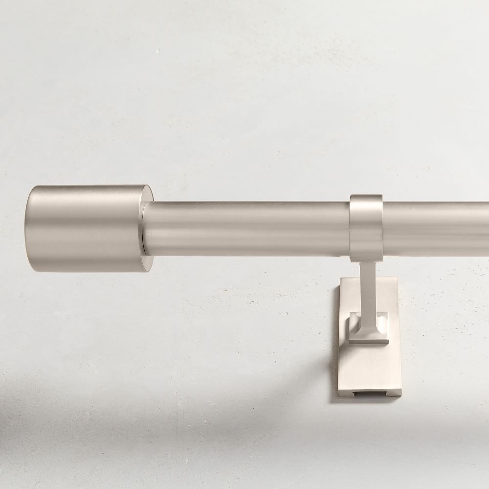 Oversized Adjustable Metal Rod - Brushed Nickel | West Elm (US)