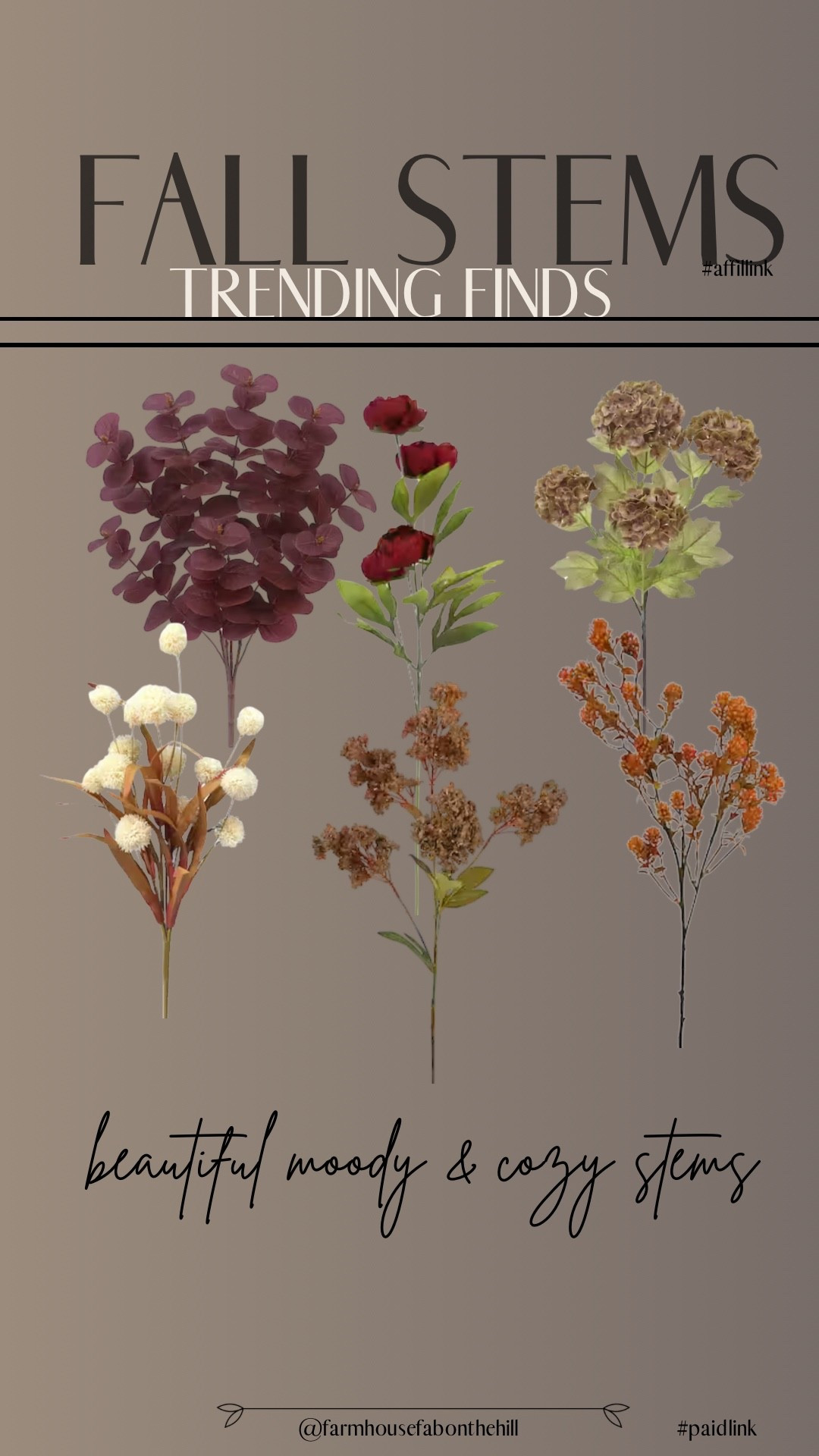 40% off top trending fall stems, moody & neutral 
Can even be used now

#LTKSeasonal #LTKHome #LTKSaleAlert