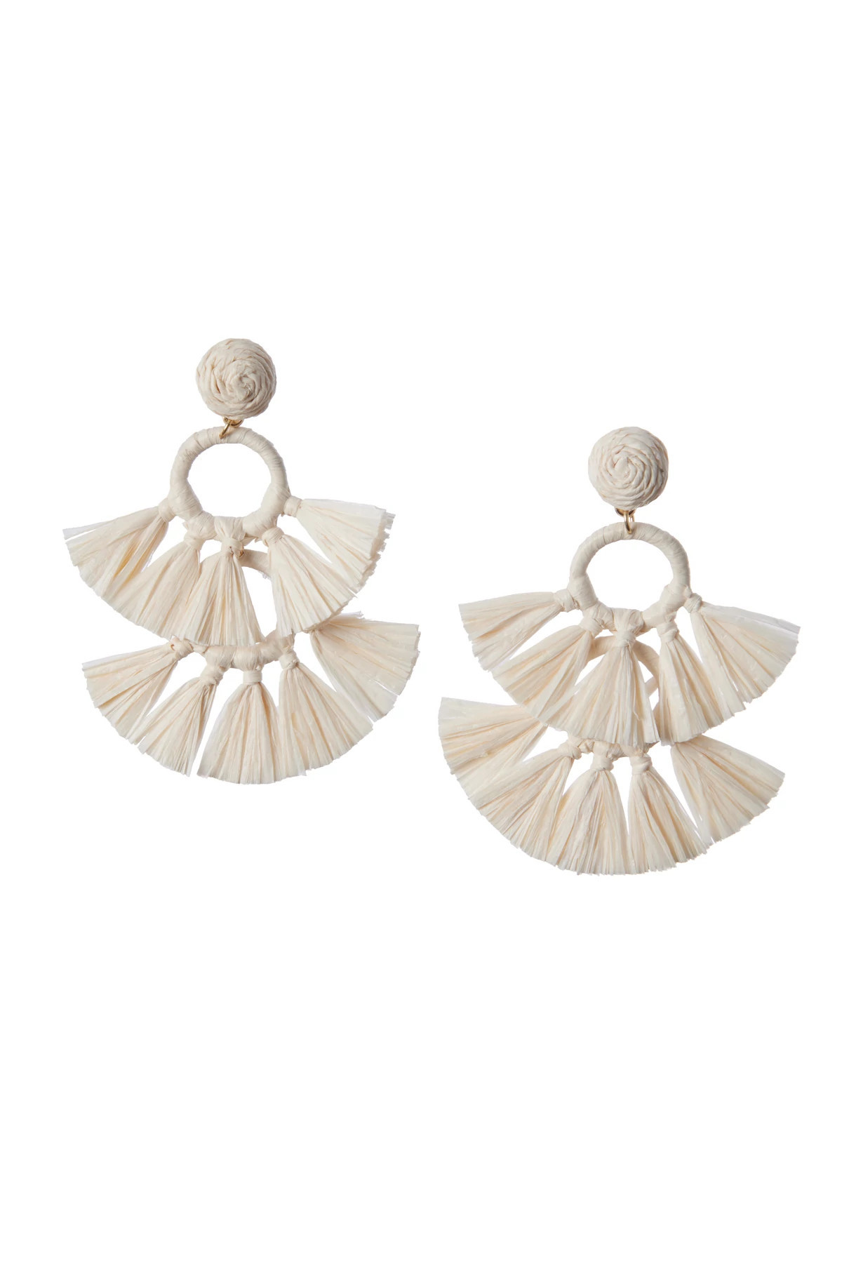 Raffia Tassel Earrings | Everything But Water