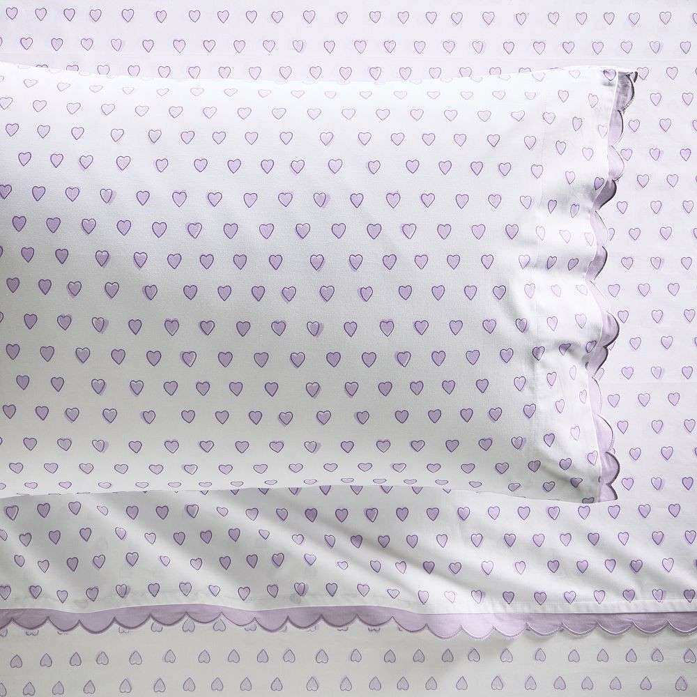 Roller Rabbit Hearts Organic Sheet Set | Pottery Barn Teen