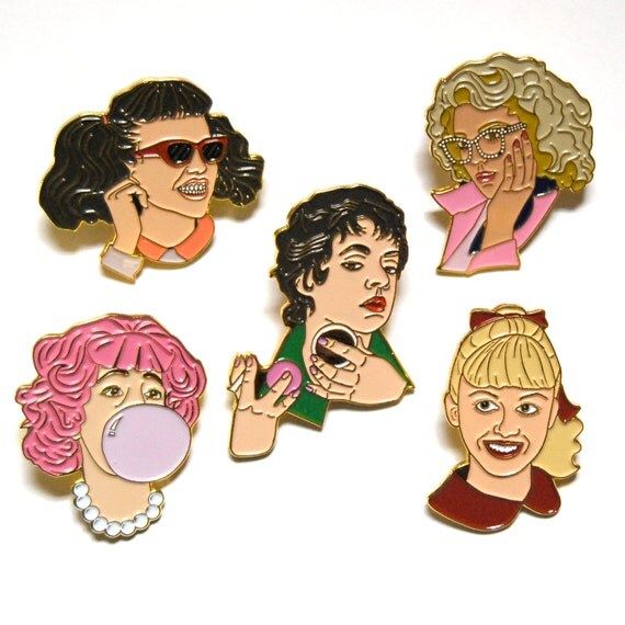 Pink Ladies Enamel Pin Set | Etsy (US)