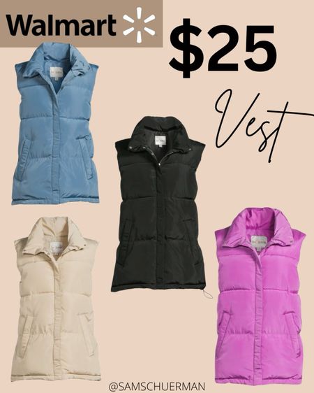 Walmart vest for $24.98. Four colors! They look so cozy! @walmart #WalmartPartner #WalmartFashion 

#LTKSeasonal #LTKstyletip #LTKfindsunder50