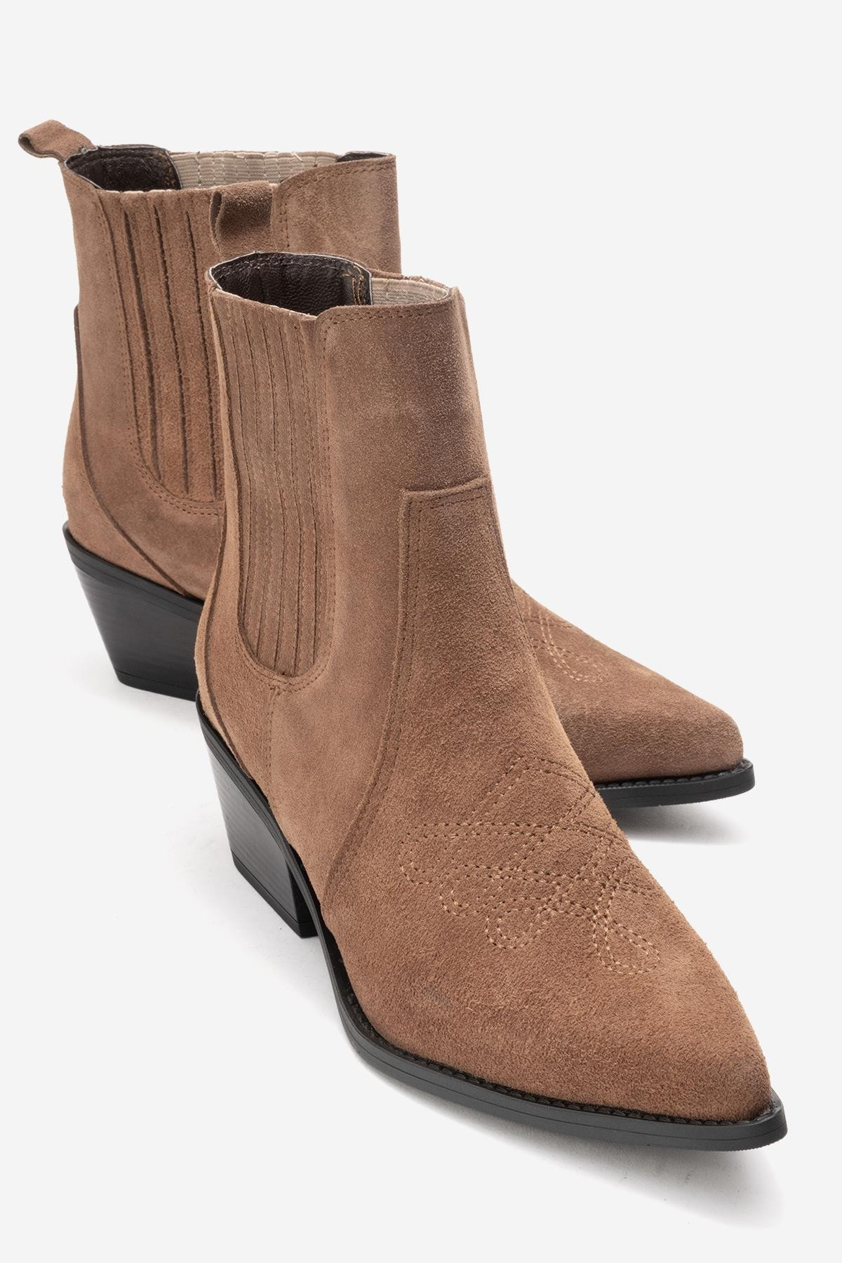 Julieta Leather Block Heel Western Boot (Women) | Shop Simon