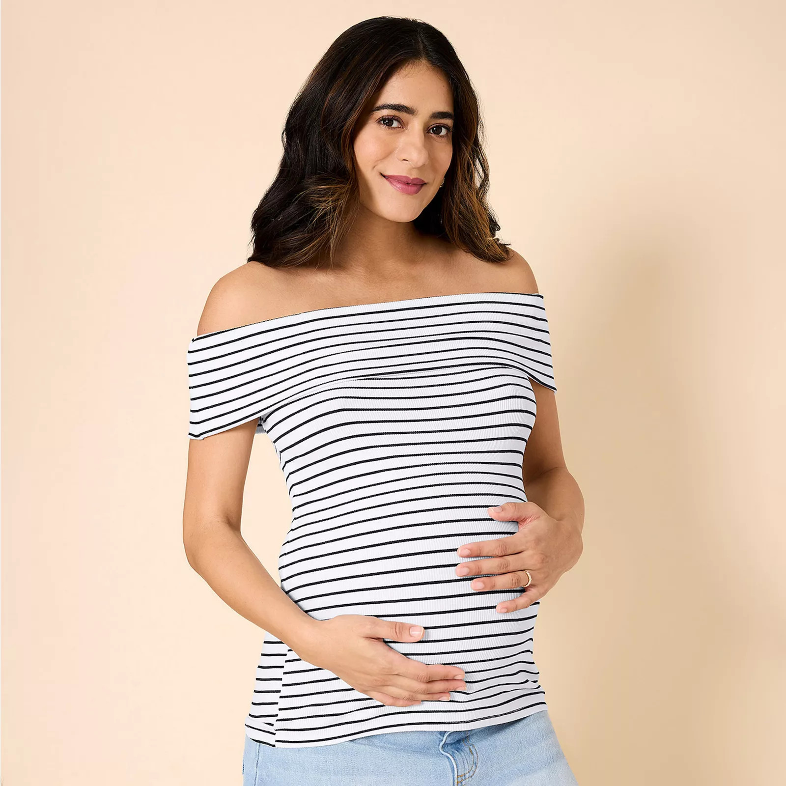 Maternity Motherhood® Off-The-Shoulder Top | Kohl's
