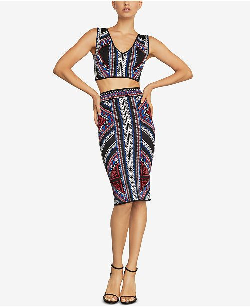 Geometric Jacquard Pencil Skirt | Macys (US)