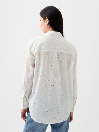 Eyelet Big Shirt | Gap (US)