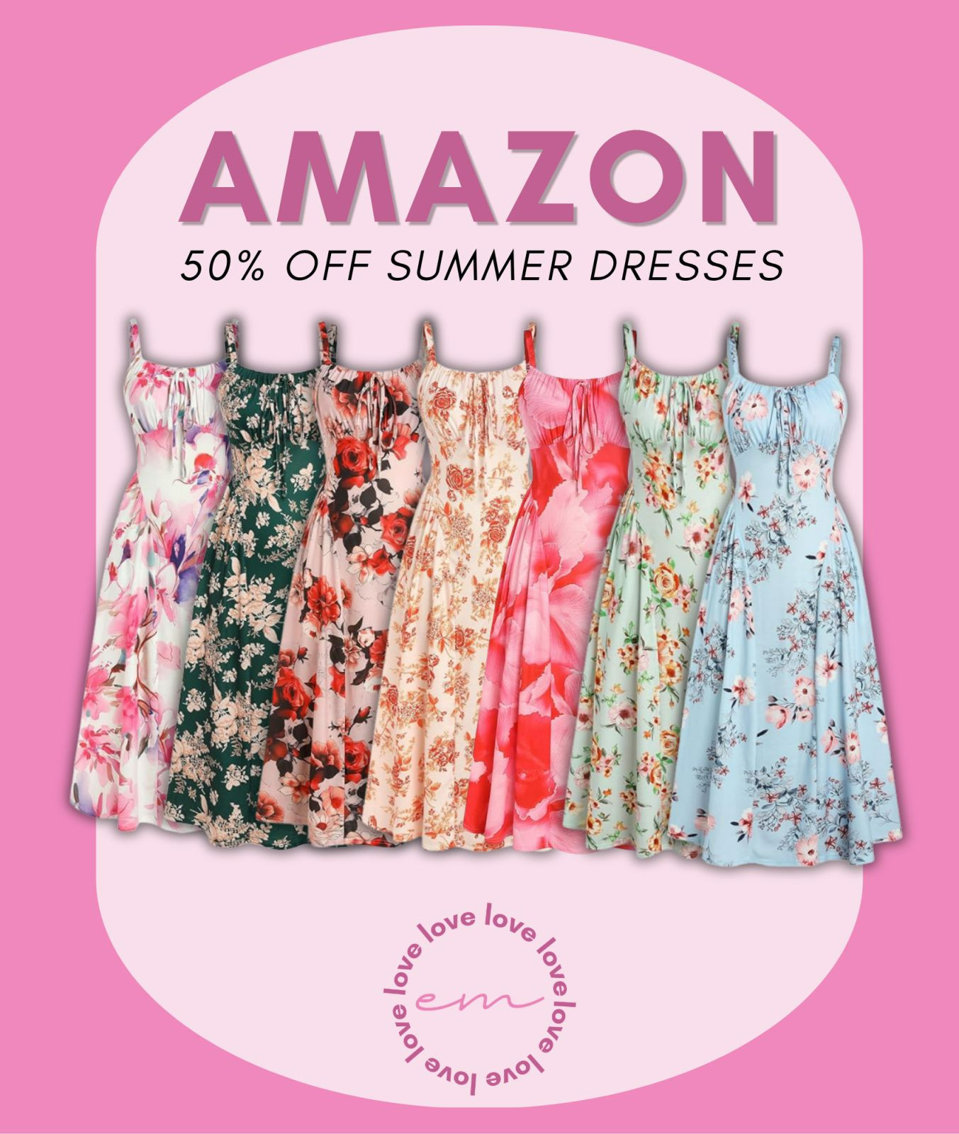 These pretty dresses are perfect for the beach, a cruise, or even a summer wedding! They're 50% off right now. Plus, I love that they are flowy and have pockets.

Dress, Summer dress, Wedding dress 

 #LTKootd #LTKMidsize #LTKPetite