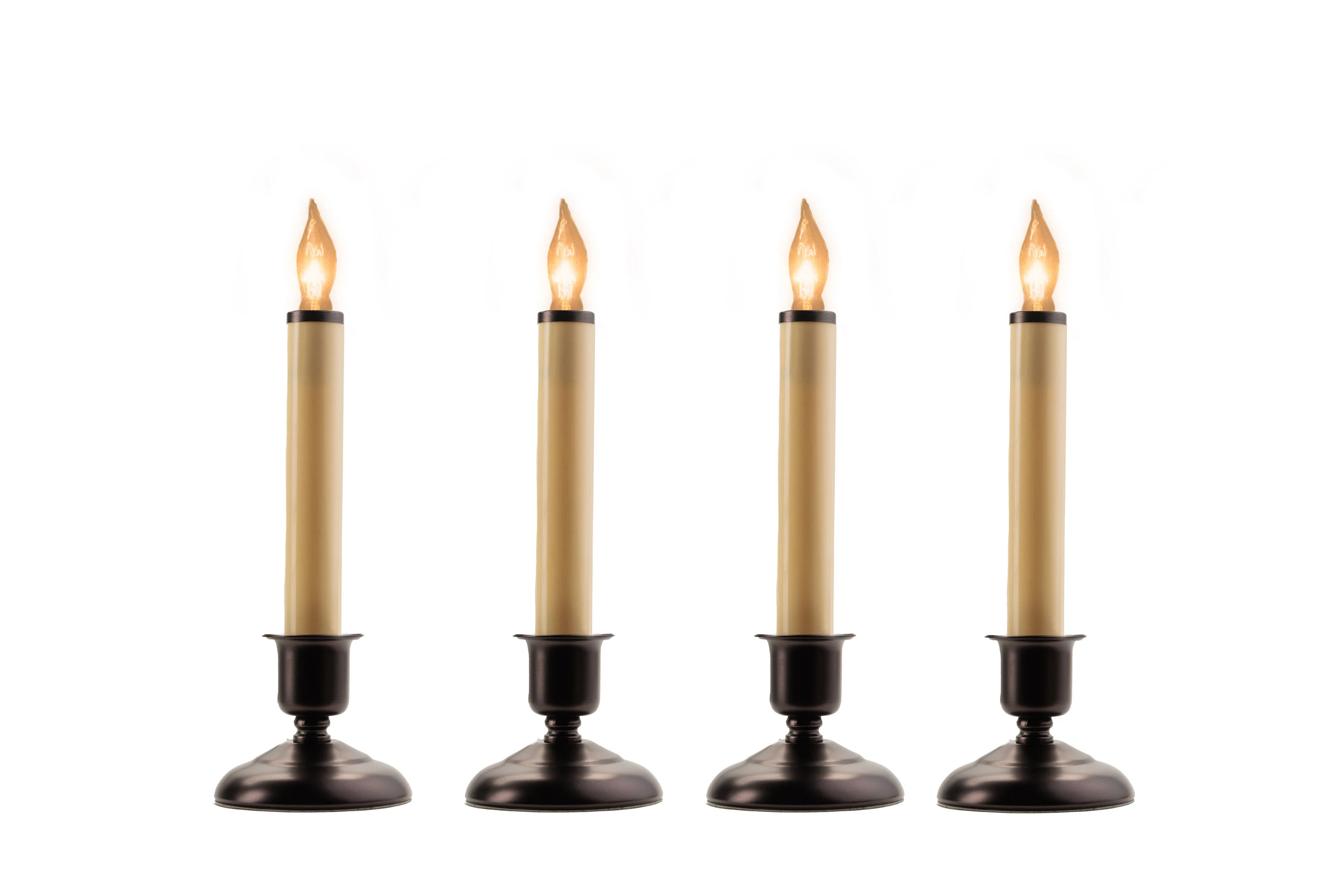 Cape Cod Electric Window Unscented Taper Candle (Set of 4) | Wayfair North America