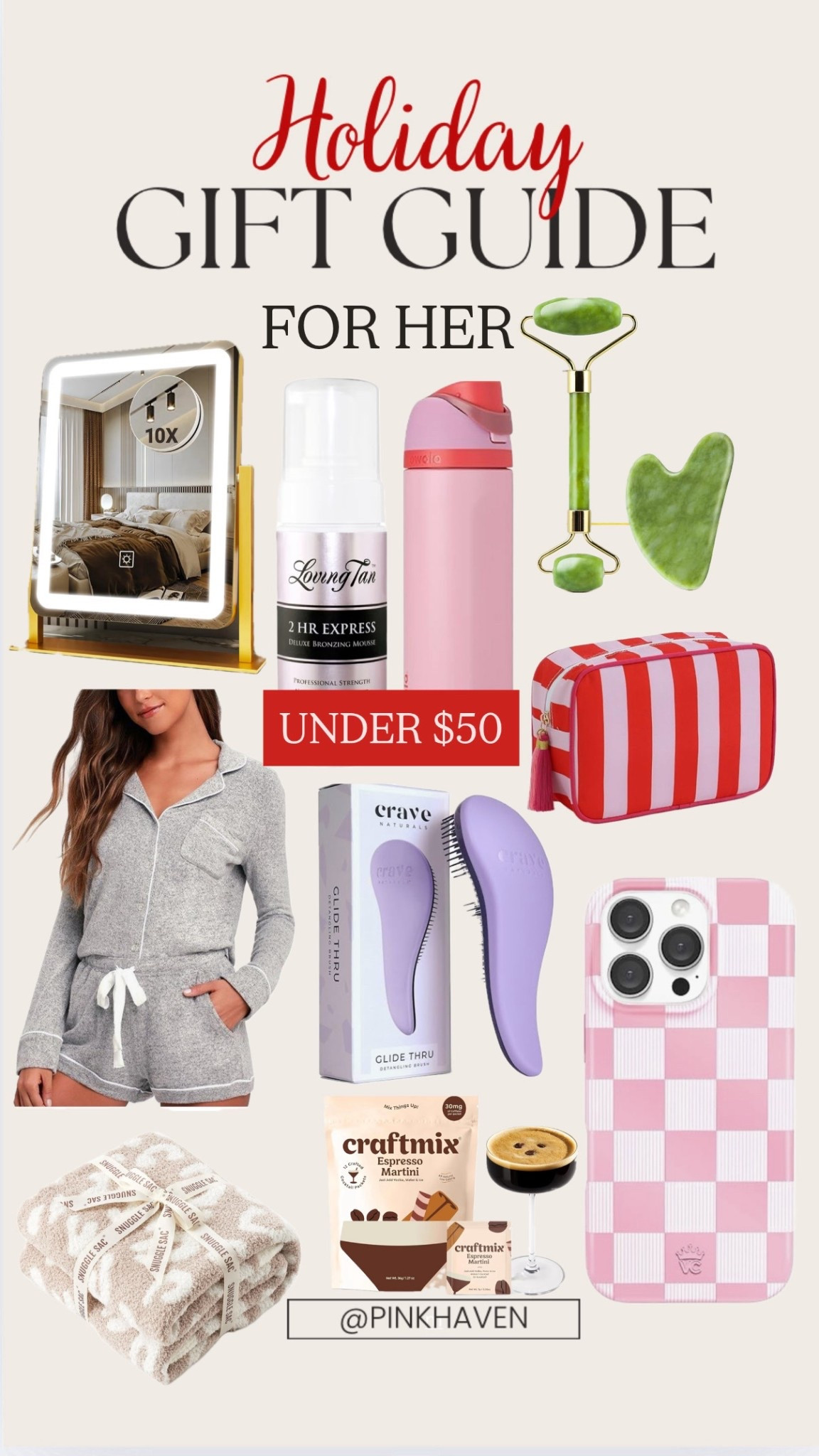 Gift ideas for her under $50 

#gift #holidaygifting #holidayshopping #whattobuy #giftforher #giftidea #christmas #holiday #amazon #pinkhaven #stockingstuffers 

#LTKGiftGuide #LTKSaleAlert #LTKCyberWeek
