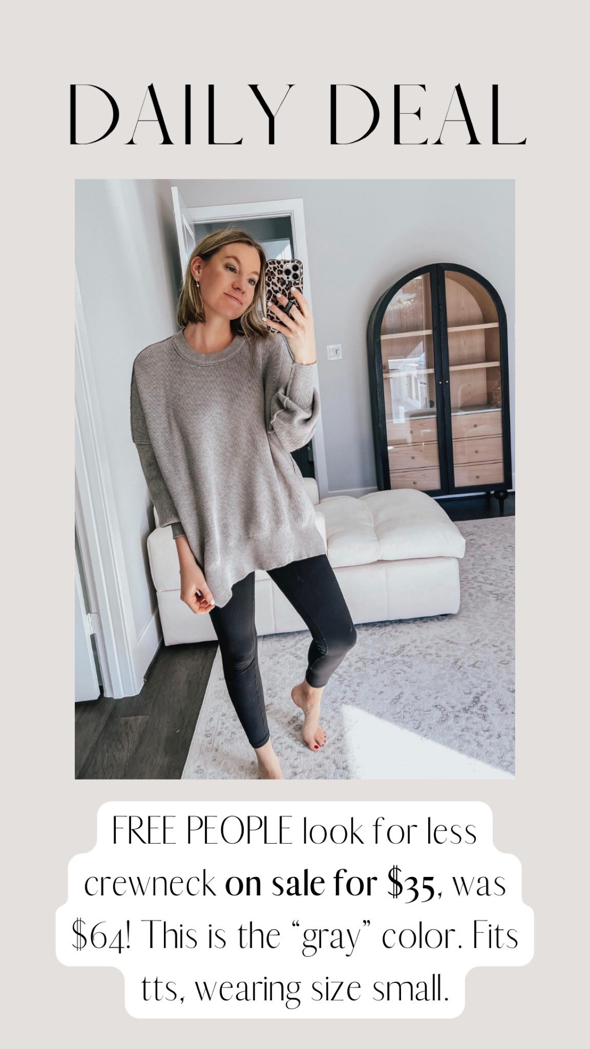 Free People crewneck look for less from Amazon! #founditonamazon 

Lee Anne Benjamin 🤍

#LTKSeasonal #LTKcurves #LTKunder50