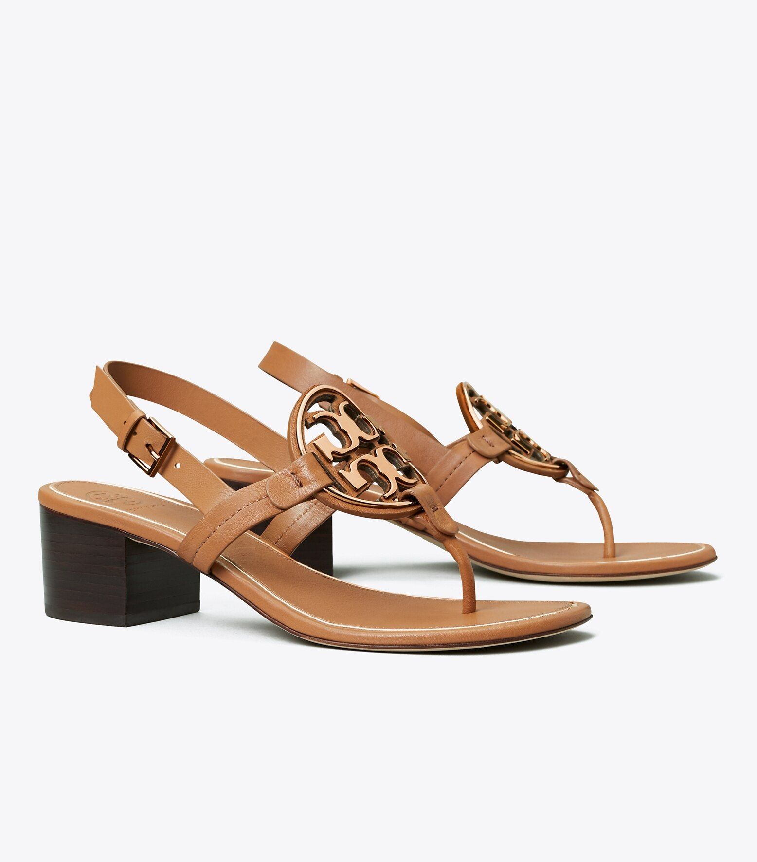 Miller Metal-Logo Sandal, Leather$298$169 | Tory Burch (US)