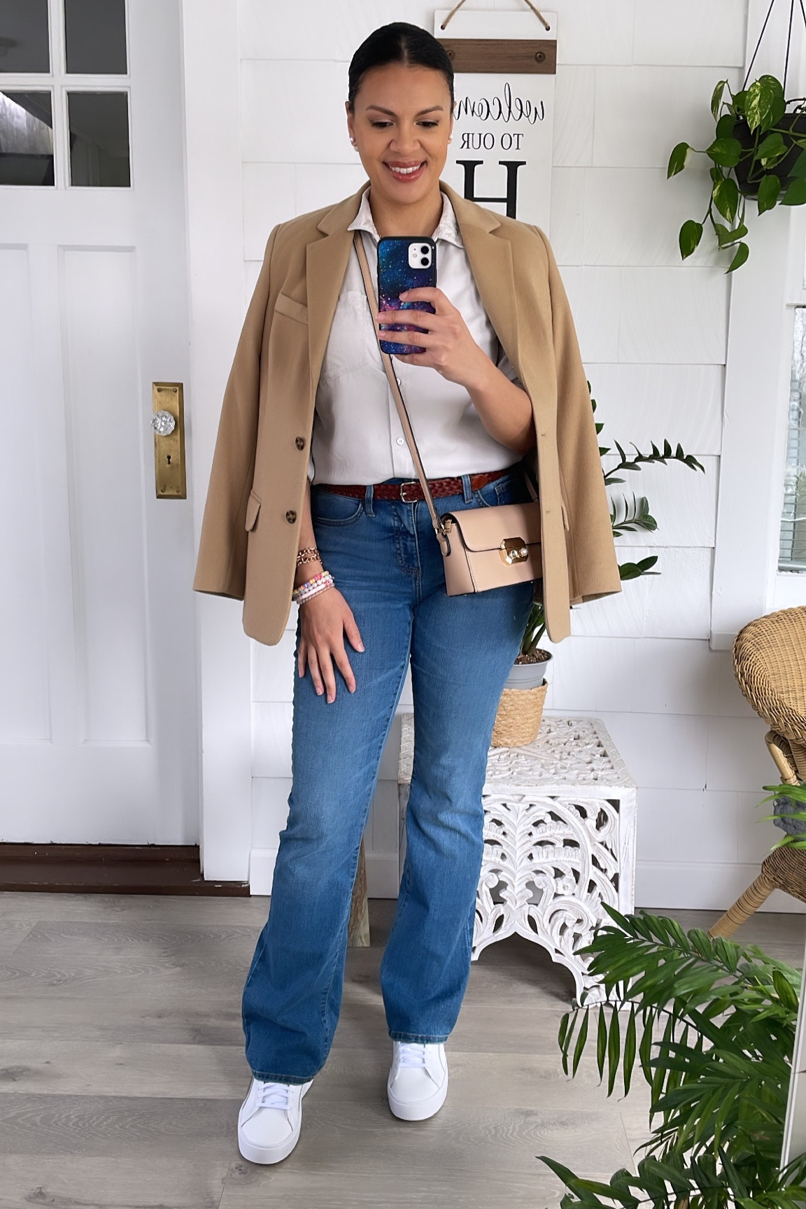 Today’s casual outfit. Blazer coat, button down shirt, boot cut jeans. Everyday look, Classic outfit 

#LTKcurves #LTKFind #LTKstyletip