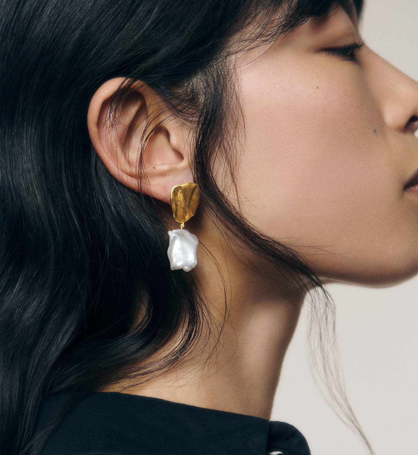 Amy Powney Keshi Pearl Large Drop Earrings | Monica Vinader (Global)