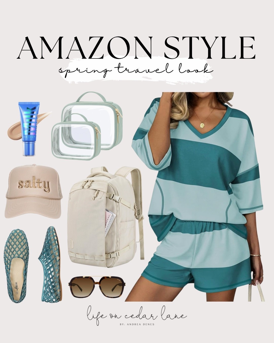 Perfect your spring travel look with these Amazon picks! From comfy outfits to stylish accessories. #springtravel #amazonstyle

#LTKActive #LTKSaleAlert #LTKTravel
